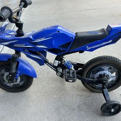 Dirt Bike W/ Removable Training Wheels 