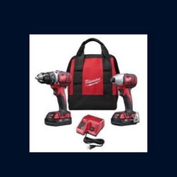 Milwaukee 2261-22 18-Volt Compact Drill and Impact Drill Combo Kit *New Unopened*