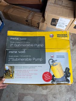 2 inch submersible pump Wacker Neuson PST2 400