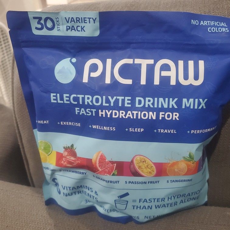 PICTAW ELECTROLYTE DRINK MIX 30 STICKS VARIETY PACK