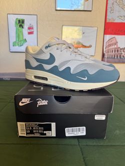 Nike Air Max 1 Patta Waves Aqua size 11.5 Mens