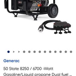 Generac 8250 Dual Fuel Generator