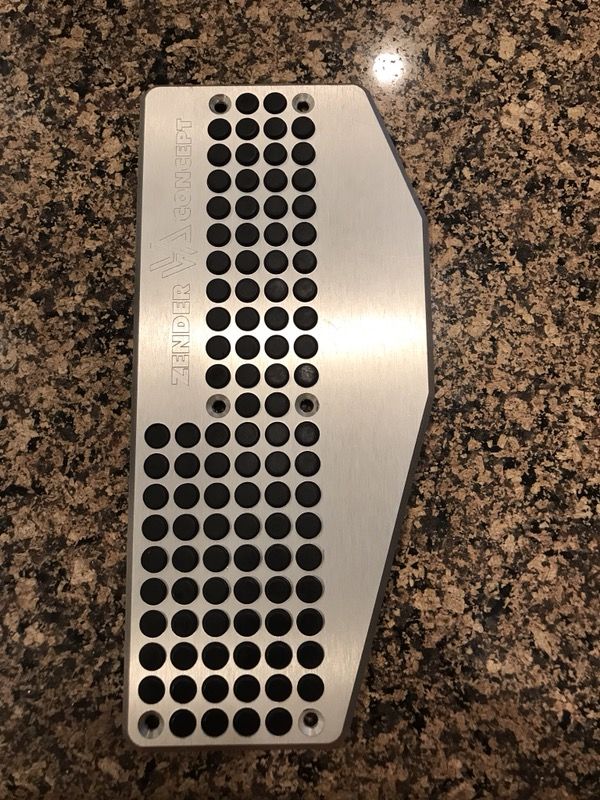 Very Rare Zender VWA concept Dead Pedal VW GTI Mark IV aluminum foot rest