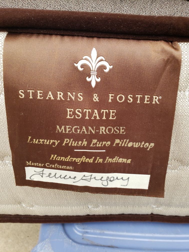 Stearns and foster airedale top luxury plush euro pillowtop