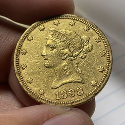 1898 10 Dol. Gold Coin