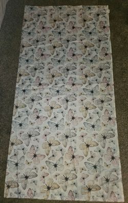 Butterflies Butterfly shower curtain with plastic rings or metal rings