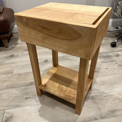 Custom End Table Desk Nightstand Solid Maple 