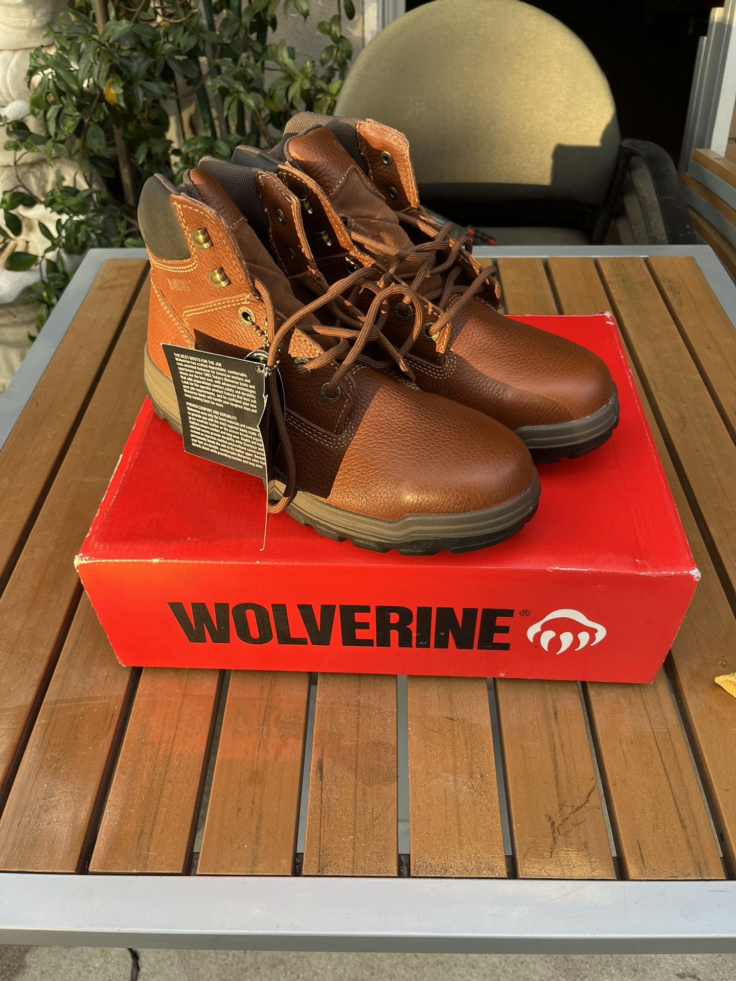 Men’s Working Boots - Steel Toe, Size 9