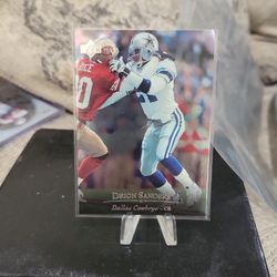 Deion Sanders/Jerry Rice Upperdeck Silver Football Card