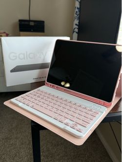 Samsung Galaxy Tab A9+ 5G - Open Box / Brand New (Pink Keyboard Case Included)