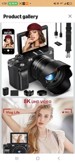8k Digital camera for photography