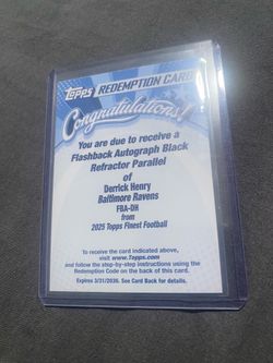 2025 Topps Finest Derrick Henry Auto /10