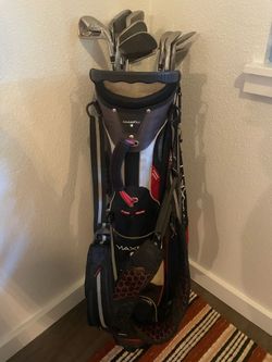TAYLORMADE - golf club set with maxfli stand bag