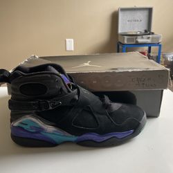 Jordan Air Jordan 8 Retro GS Boys Sneakers Black Concord Aquatone 6.5Y