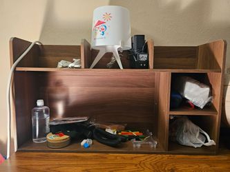 Wood Desk Desktop Organizer Shelf hutch