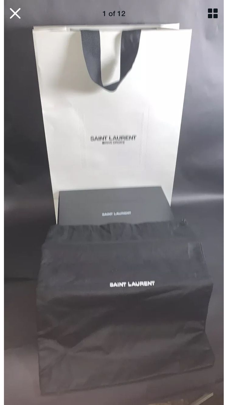 Saint Laurent Shoe Box 15 x 10.5 x 4” W / dust bag & Paper Bag Set. for  Sale in Bellevue, WA - OfferUp