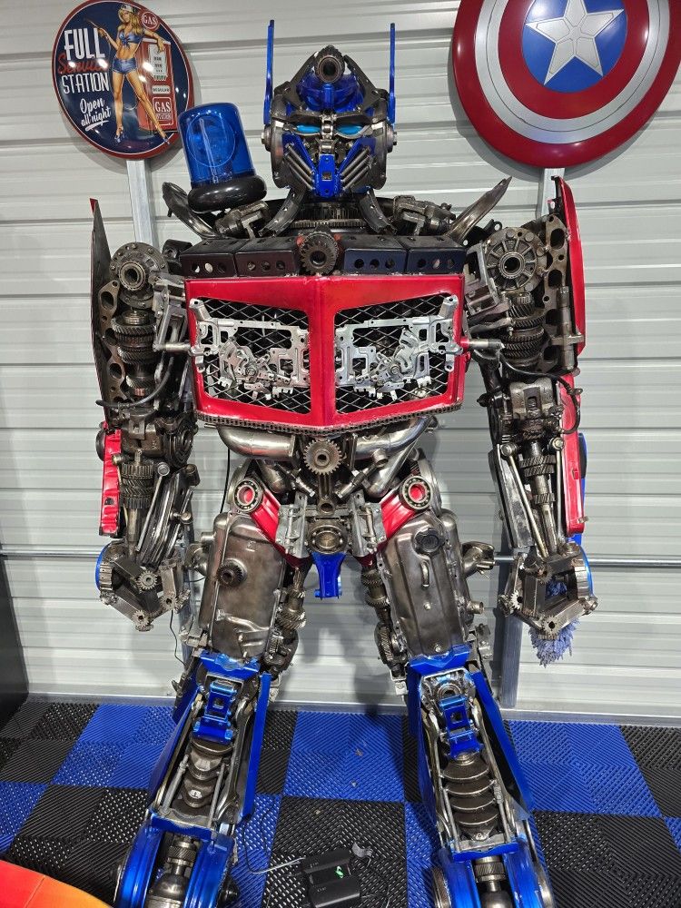 Real Life Size Transformers 100% Made Out Of Auto Parts