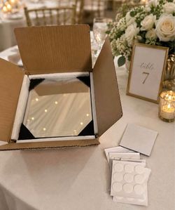 Set of 12 mirror tiles 8 inch