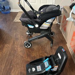 Shyft DualRide with Carryall Storage Infant Car Seat and Stroller Combo (Boone Gray)