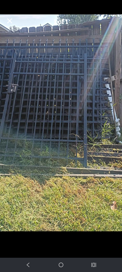 12 6x6 aluminum fence panel w.gate 14post