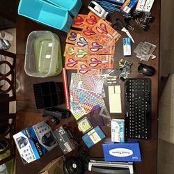 TEACHER BUNDLE! X-ACTO sharpener, Logitech Keyboard And Mouse, Desk Fan,  Included Batteries,And More!