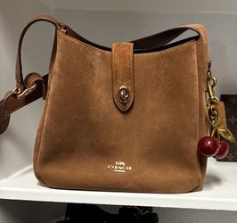 Hadley brown suede Coach Bag