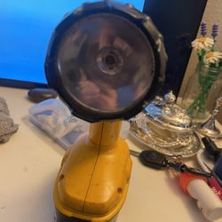 Flashlight With Drill Battery