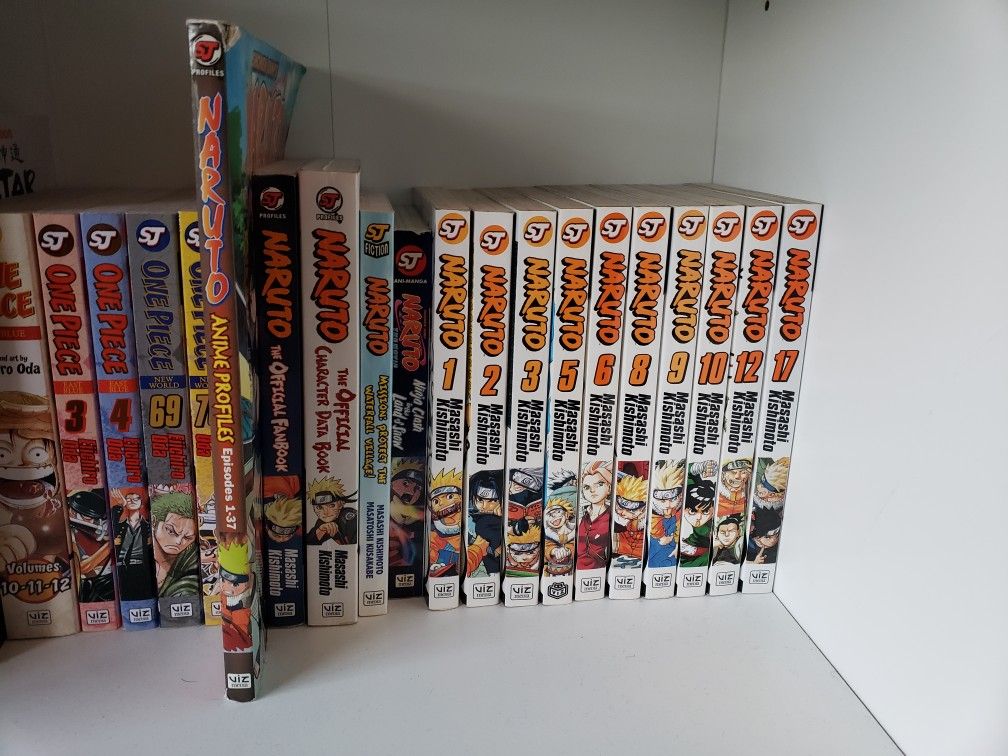 Naruto Manga, Character Data Books and Memorabilia