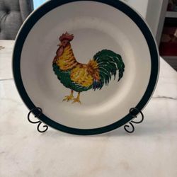 Todays Home Rooster Plate