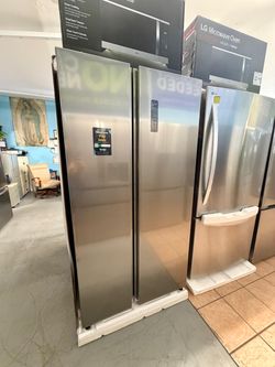 Element Side by Side Refrigerator Stainless Steel
