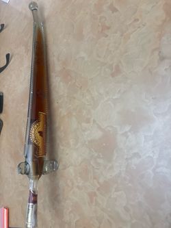 Decorative Glass Sword Liquor Bottle / Novelty Decanter Decor