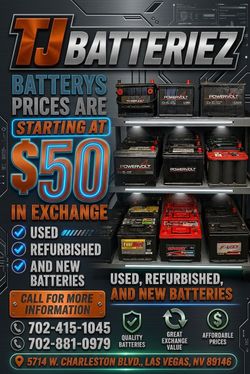 $50 in exchange vehicle batteries