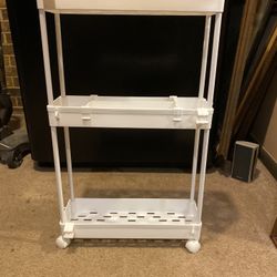 Slim Rolling Storage Cart