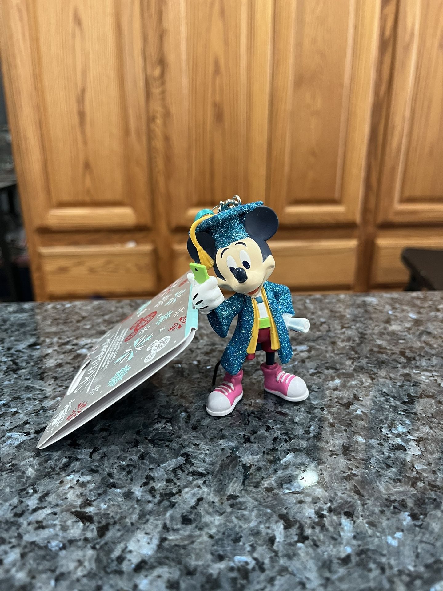 Disneyland Sketchbook Micky Mouse Graduation Ornament.  .  Brand new in original packaging.  Size approximately 3 3/4 inches tall.  Brand new.  Smoke 