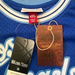 4XL Authentic Blue Los Angeles lakers west Mitchell and ness jersey Not Kobe Or Labron Or Jordan