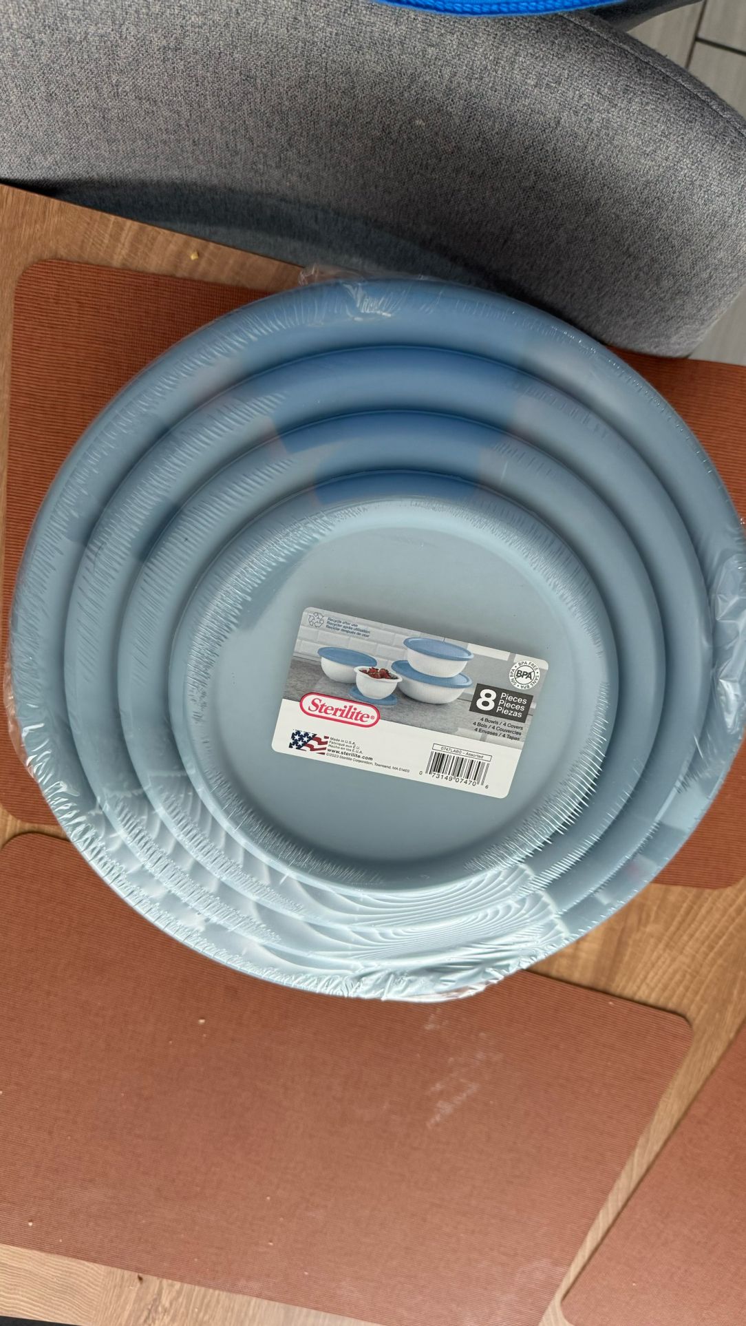 Sterilite 8pcs Storage Bowl set