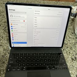iPad Pro 12.9 Inch 6th Gen M2 128gb WiFi Plus Cellular With Magic Keyboard 