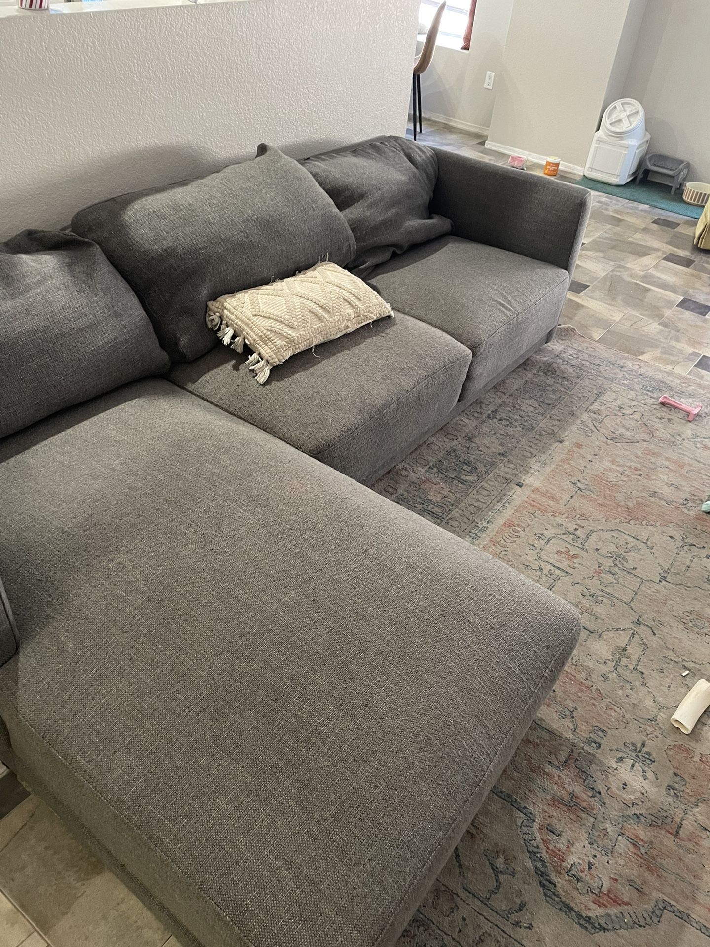 Gray sectional Couch