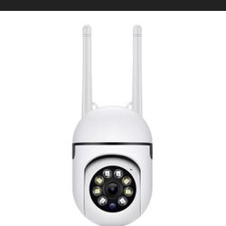 Security wifi cam PTZ 360, color night vision, motion detection 2 way audio.