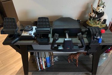 Rare Saitek Cessna Flight Sim Bundle - Yoke, Rudder Pedals, Throttle Box