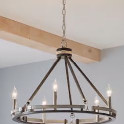 Kichler Stetton 5 -Light Distressed Gray Mixed material Chandelier