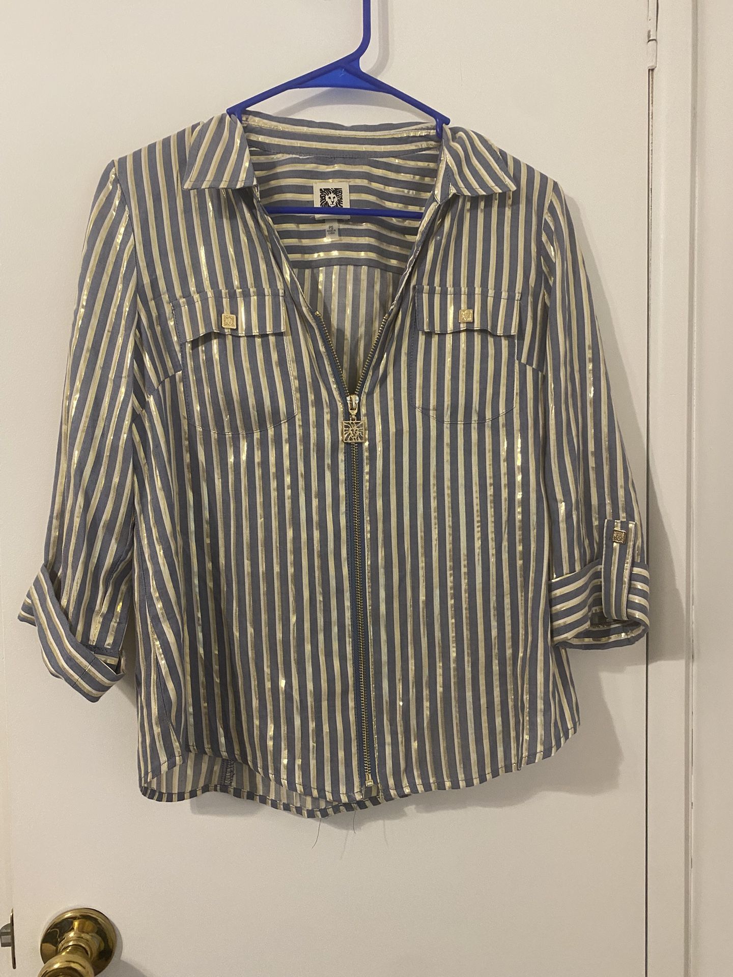 Designer Anne Klein Women’s Blouse Sz Small