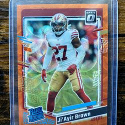 Ji'Ayir Brown [Orange Scope]  Panini Donruss Optic SSP 66/79  - NFL Football