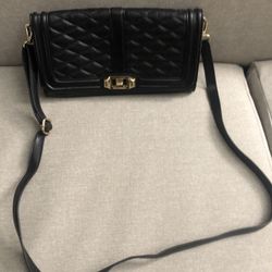 Rebecca Minkoff Jumbo Love Quilted Genuine Leather Crossbody Shoulder Bag 