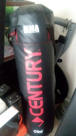 Mma Heavyweight punching bag with setup frame and speed bag