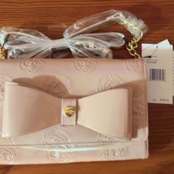 Betsey Johnson Rose Bow Crossbody Purse
