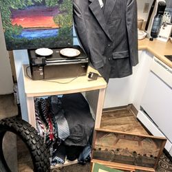 Free  Stuff - China, Men's Clothing, Dresser, Painting, Other Stuff. Must Take All Please Thanks