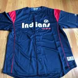 New MLB Indians Jersey Genuine Merchandise True Fan Series Size XL 