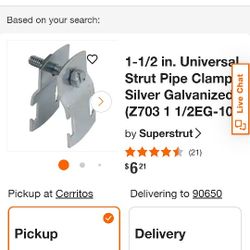 1 1/2 Inch Pipe Straps 