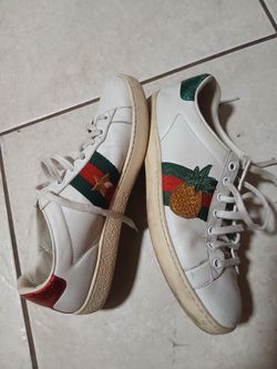 GUCCI PINEAPLE LADYBUG ACE SNEAKERS 36